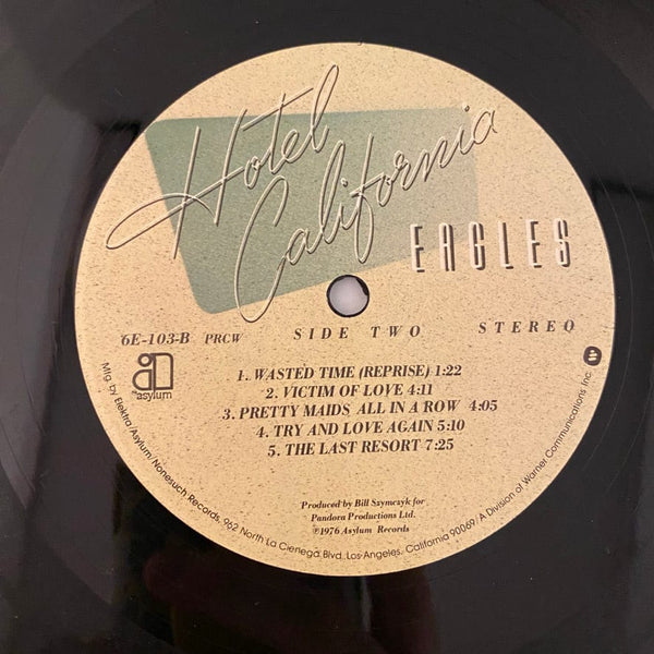 Used Vinyl Eagles – Hotel California LP USED VG++/VG++ 1977 Pressing J070124-07