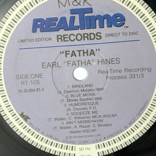 Used Vinyl Earl "Fatha" Hines - Plays Hits He Missed LP German Import Audiophile VG+/NM USED V2 13906