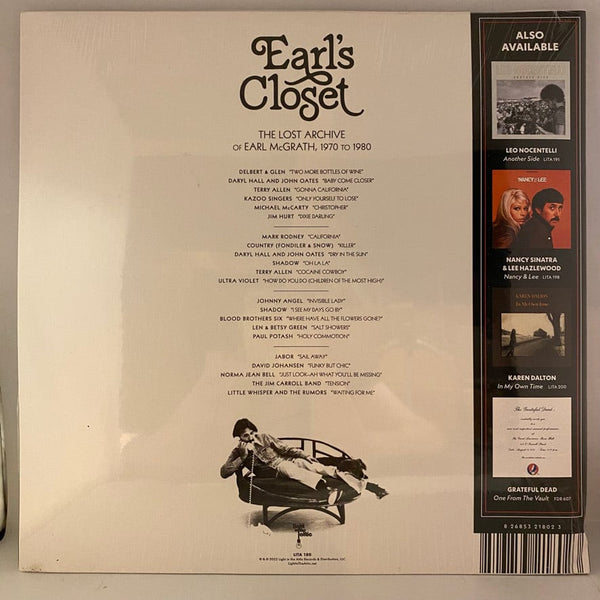 Used Vinyl Earl's Closet (The Lost Archive Of Earl Mcgrath, 1970 To 1980) 2LP USED NOS STILL SEALED VG+ Sleeve Clear Vinyl J051523-24