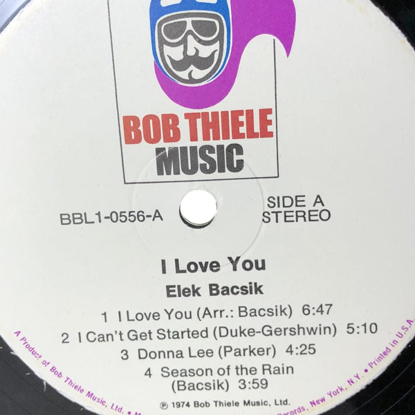 Used Vinyl Elek Bacsik - I Love You LP VG++-VG++ USED 12369