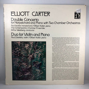 Used Vinyl Elliott Carter - Double Concerto.../Duo for Violin and Piano LP VG++/VG++ USED I010222-012