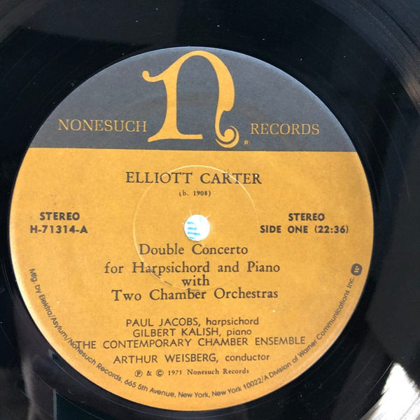 Used Vinyl Elliott Carter - Double Concerto.../Duo for Violin and Piano LP VG++/VG++ USED I010222-012