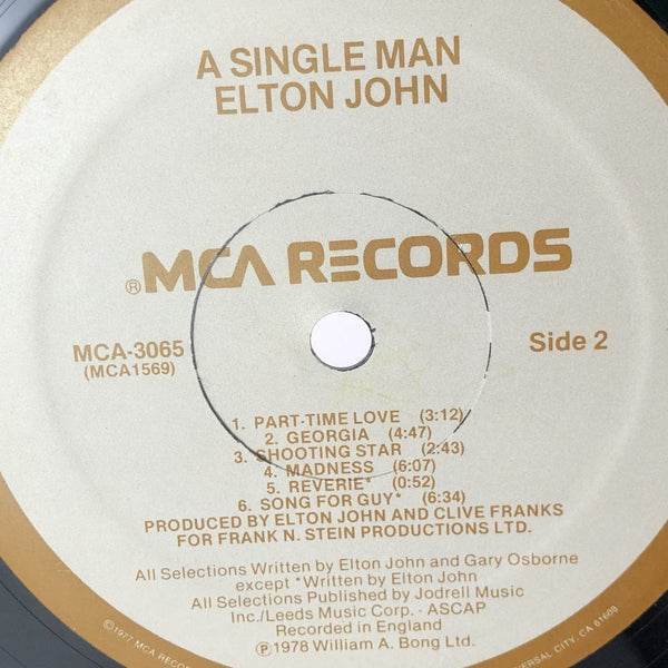 Used Vinyl Elton John - A Single Man LP VG+-VG+ USED V2 12627