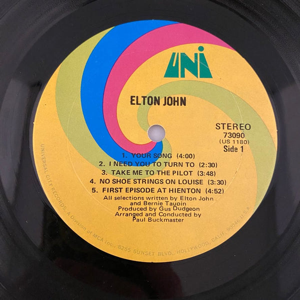 Used Vinyl Elton John – Elton John LP USED VG+/VG++ 1970 Pressing J071424-02