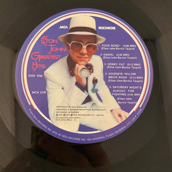 Used Vinyl Elton John – Greatest Hits LP USED VG++/VG+ J062924-11