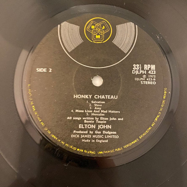 Used Vinyl Elton John – Honky Château LP USED NM/VG+ 1972 UK Pressing J062924-13