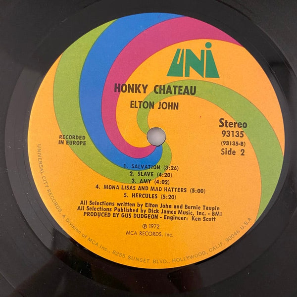 Used Vinyl Elton John – Honky Château LP USED VG+/VG J061623-03