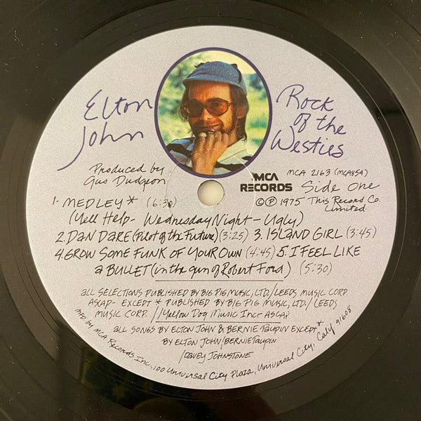 Used Vinyl Elton John – Rock Of The Westies LP USED VG++/VG+ J111322-06