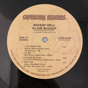 Used Vinyl Elvin Bishop – Raisin' Hell 2LP USED VG++/VG+ 1977 Club Edition J092724-01
