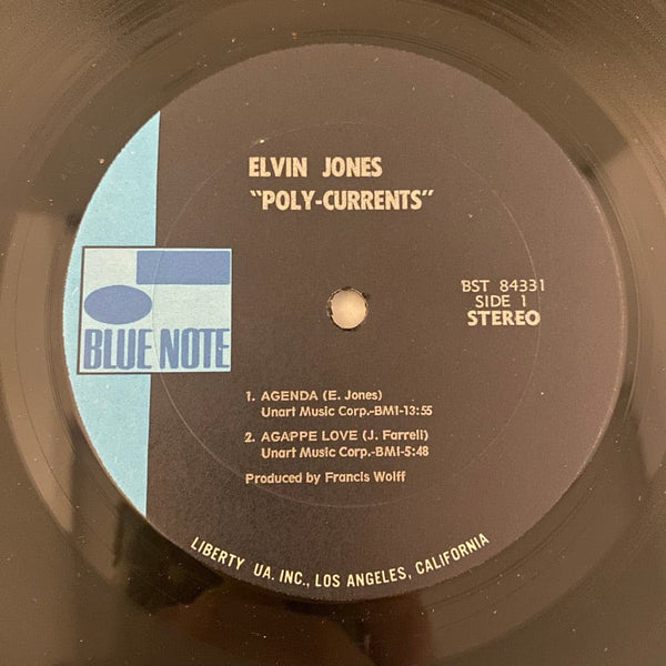 Used Vinyl Elvin Jones – Poly-Currents LP USED VG++/VG 1971 Pressing J070724-18