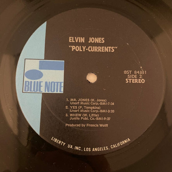 Used Vinyl Elvin Jones – Poly-Currents LP USED VG++/VG 1971 Pressing J070724-18