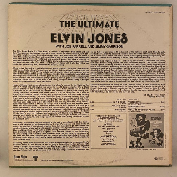 Used Vinyl Elvin Jones – The Ultimate LP USED NM/VG+ 1968 Pressing J070724-19