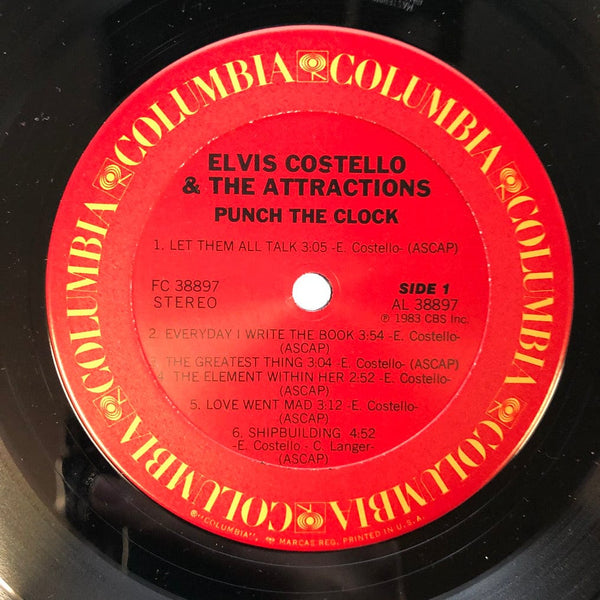 Used Vinyl Elvis Costello and the Attractions - Punch the Clock LP NM/VG++ USED I030822-019