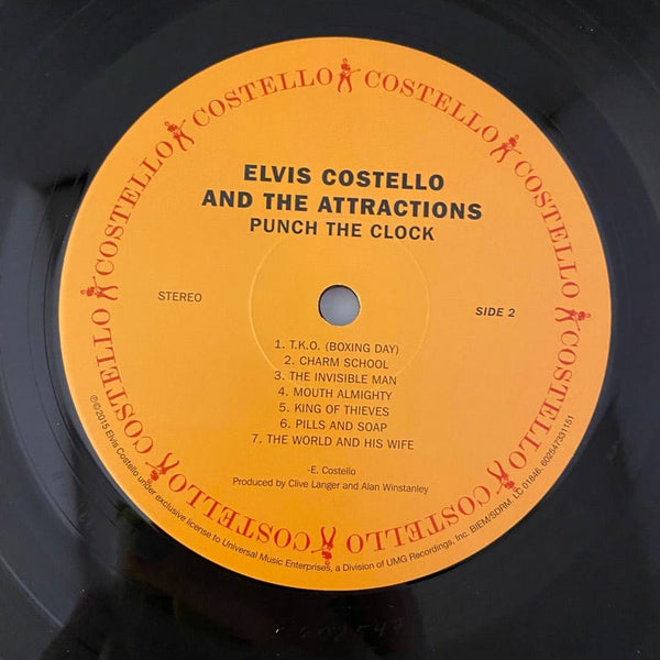 Used Vinyl Elvis Costello And The Attractions – Punch The Clock LP USED VG++/VG+ 2015 Pressing J082623-02