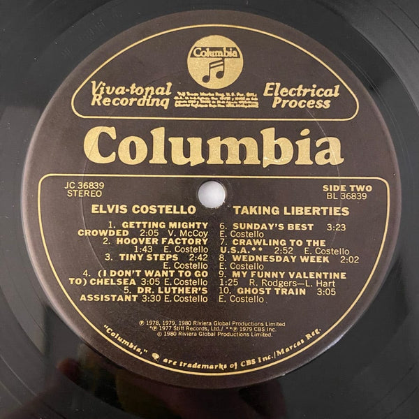 Used Vinyl Elvis Costello – Taking Liberties LP USED NM/VG+ J021923-09