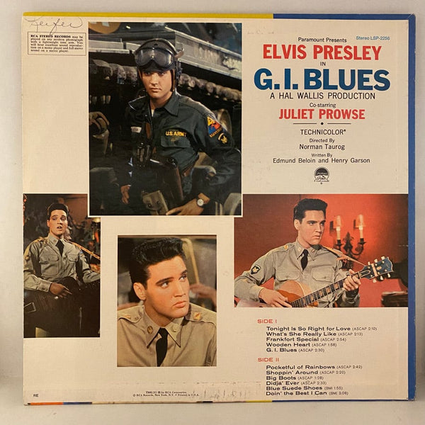 Used Vinyl Elvis Presley – G. I. Blues LP USED VG++/VG++ 1977 Pressing J033124-03