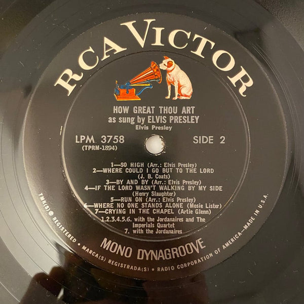 Used Vinyl Elvis Presley – How Great Thou Art LP USED VG++/VG+ Mono J031623-09