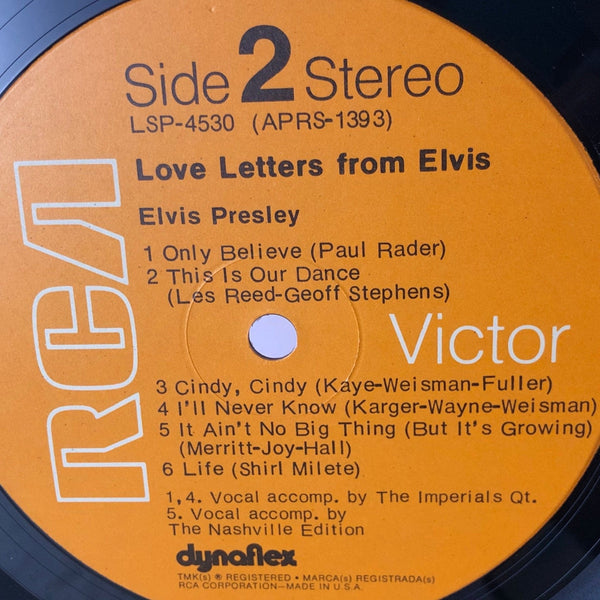 Used Vinyl Elvis Presley - Love Letters From Elvis LP VG++/VG++ USED 13348