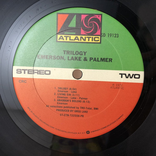 Used Vinyl Emerson Lake and Palmer - Trilogy LP NM-NM USED V2 10552