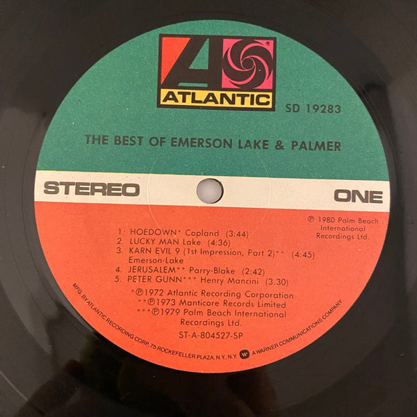 Used Vinyl Emerson, Lake & Palmer – The Best Of Emerson Lake & Palmer LP USED VG+/VG+ J071423-08