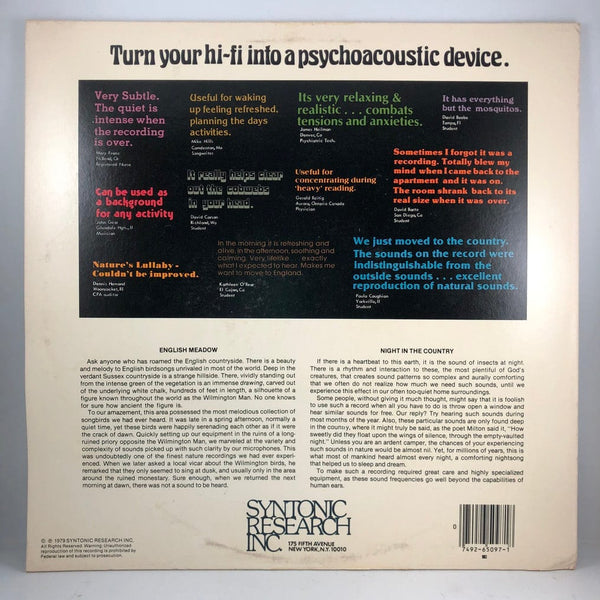 Used Vinyl Environments - The Magic of Psychoacoustic Sound - Disc 10 LP VG++/VG+ USED I012422-002