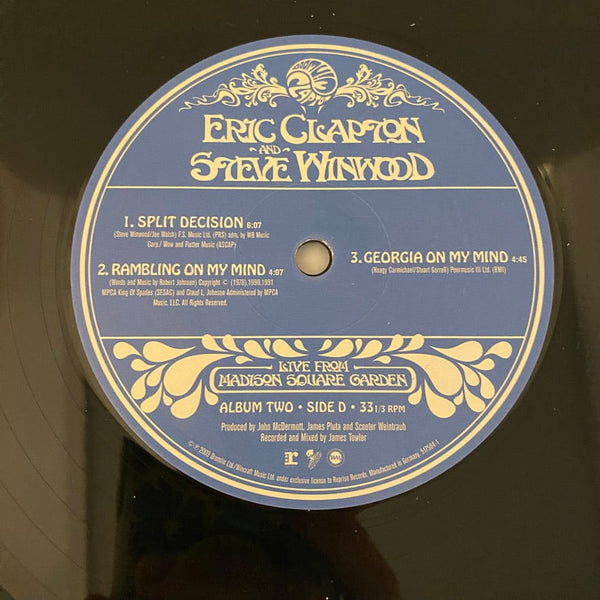 Used Vinyl Eric Clapton And Steve Winwood – Live From Madison Square Garden 3LP Box Set USED VG++/VG++ J101424-08