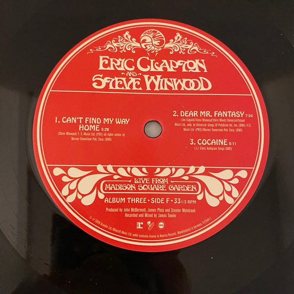 Used Vinyl Eric Clapton And Steve Winwood – Live From Madison Square Garden 3LP Box Set USED VG++/VG++ J101424-08