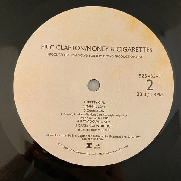 Used Vinyl Eric Clapton – Money And Cigarettes LP USED NM/NM 2010 Reissue J031323-19