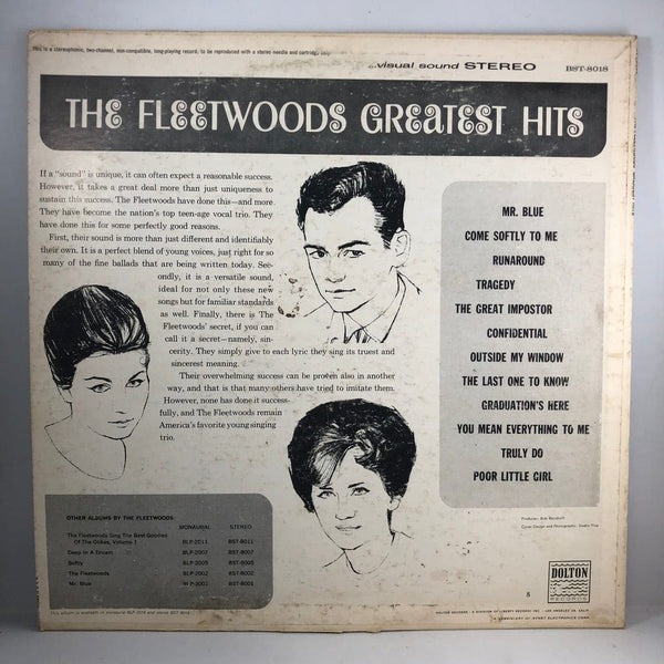 Used Vinyl Fleetwoods - Greatest Hits LP VG+/VG USED I020122-033