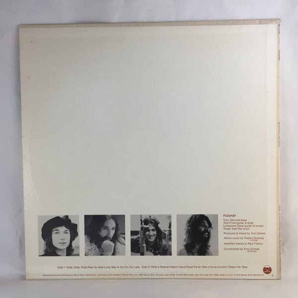 Used Vinyl Foghat - Self Titled LP NM-NM USED V2 7858