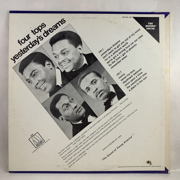 Used Vinyl Four Tops - Yesterday's Dreams LP NM-VG++ USED 6960