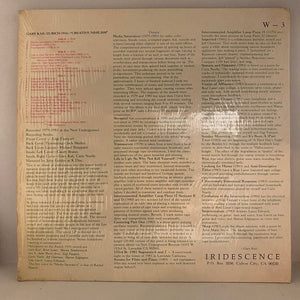 Used Vinyl Gary Kail / Zurich 1916 – Creative Nihilism 2LP USED NM/VG+ J083124-05