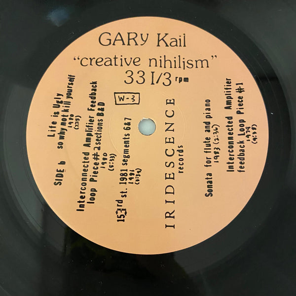 Used Vinyl Gary Kail / Zurich 1916 – Creative Nihilism 2LP USED NM/VG+ J083124-05