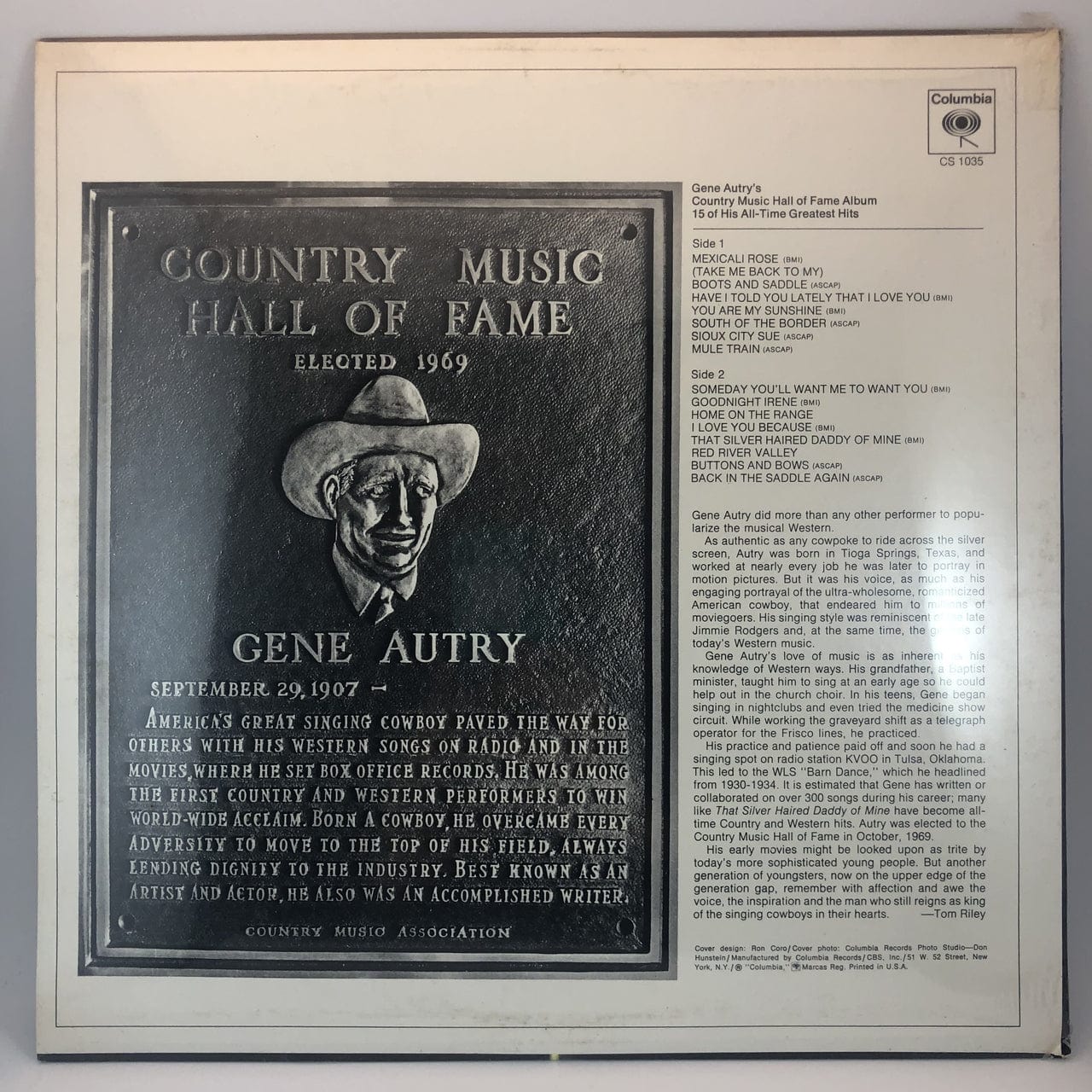 Gene Autry - 15 All Time Greatest Hits LP SEALED NOS – Hi-Voltage Records