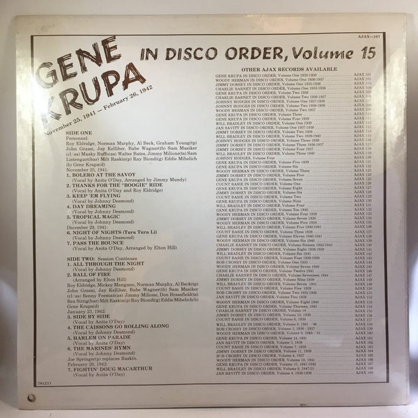 Used Vinyl Gene Krupa - In Disco Order Vol. 15 LP SEALED NOS 10009692