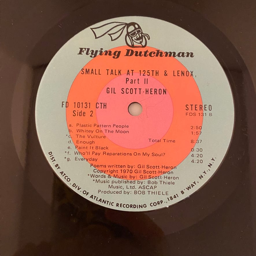 Gil Scott-Heron – Small Talk At 125th And Lenox LP USED VG+/VG+