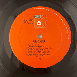 Used Vinyl Gipsy Love – Gipsy Love LP USED NM/VG J012123-01