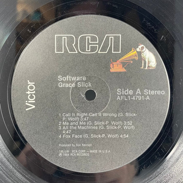 Used Vinyl Grace Slick - Software LP VG+/VG+ VINYL USED W052322-06