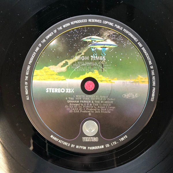 Used Vinyl Graham Parker - High Times LP VG+/VG++ Japanese Import USED I030622-020