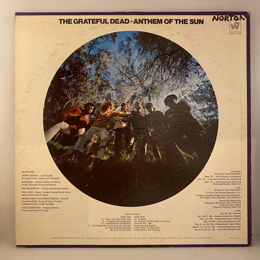Grateful Dead – Anthem Of The Sun LP USED VG++/VG 1968 Original