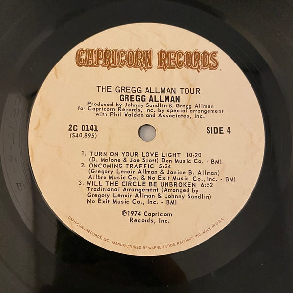 Used Vinyl Gregg Allman – The Gregg Allman Tour 2LP USED VG++/VG+ 1974 Pressing J092824-04