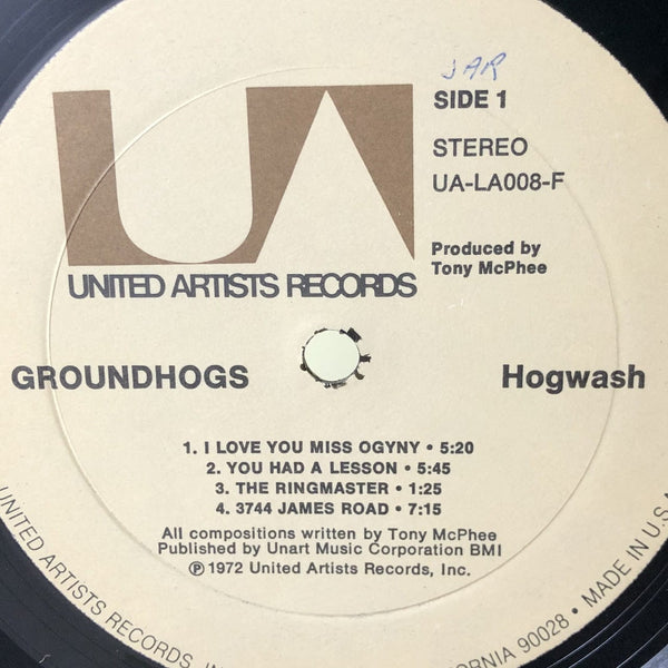 Used Vinyl Groundhogs - Hogwash LP VG+-VG++ USED 13091