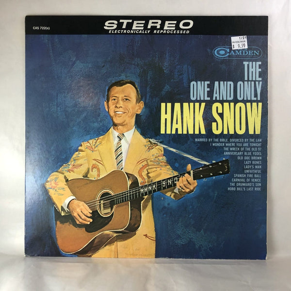 Used Vinyl Hank Snow - The One And Only LP VG++-VG++ USED 8920