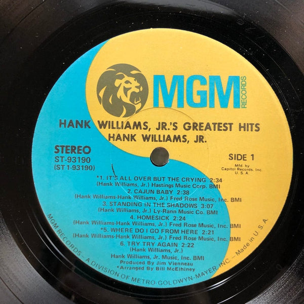 Used Vinyl Hank Williams Jr. - Greatest Hits LP VG++/VG++ USED I010822-036