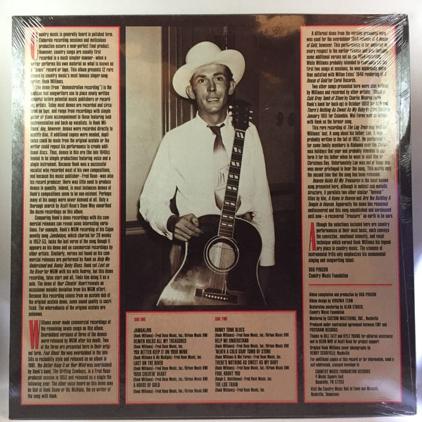 Used Vinyl Hank Williams - Just Me And My Guitar LP NOS SEALED 10010487