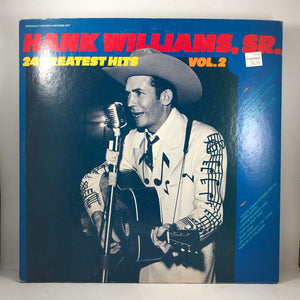 Used Vinyl Hank Williams, Sr. - 24 Greatest Hits Vol. 2 2LP NM/VG++ USED I010922-036