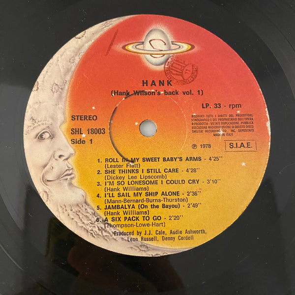 Used Vinyl Hank Wilson – Hank Wilson's Back Vol. I LP USED NM/VG+ Italian Pressing J052024-01