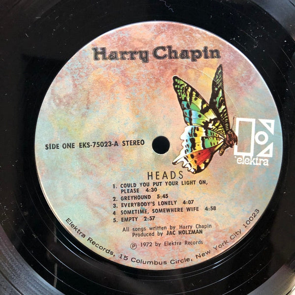 Used Vinyl Harry Chapin - Heads & Tails LP VG++/VG++ USED I010922-035