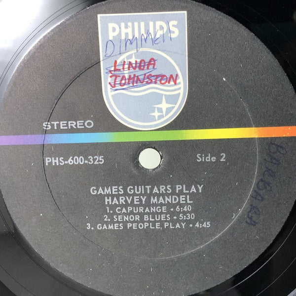 Used Vinyl Harvey Mandel - Games Guitars Play LP VG-VG USED 13264