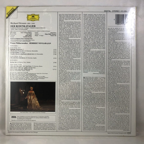 Used Vinyl Herbert Von Karajan - Strauss-Rosenkavalier: Querschnitt Highlights LP NM-NM USED 11014